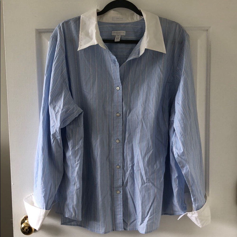 Blue Button Down - Picture 6 of 6